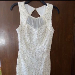 White Sequin Dress